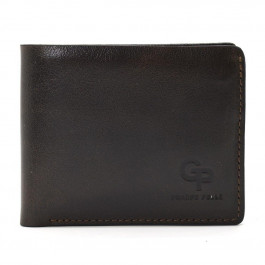   Grande Pelle Темно-коричневий гаманець ручної роботи  (13055)