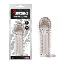   Chisa Novelties Superme Nubby Sleeve серая 14,5 см (CH20545)