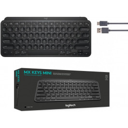 Logitech MX Keys Mini Illuminated TKL Wireless Bluetooth Scissor Keyboard Black (920-010475)