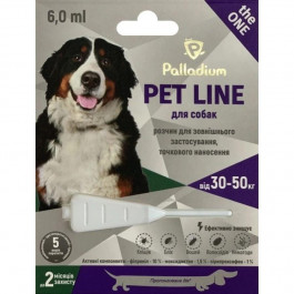 Palladium Краплі на холку від бліх, кліщів та гельмінтів  Pet Line the One для собак вагою від 30 до 50 кг (48