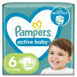   Pampers Active Baby-Dry Extra Large 6 (56 шт.)