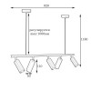 MSK Electric Tube в стиле лофт с поворотными плафонами NL 2450-5 BK - зображення 8