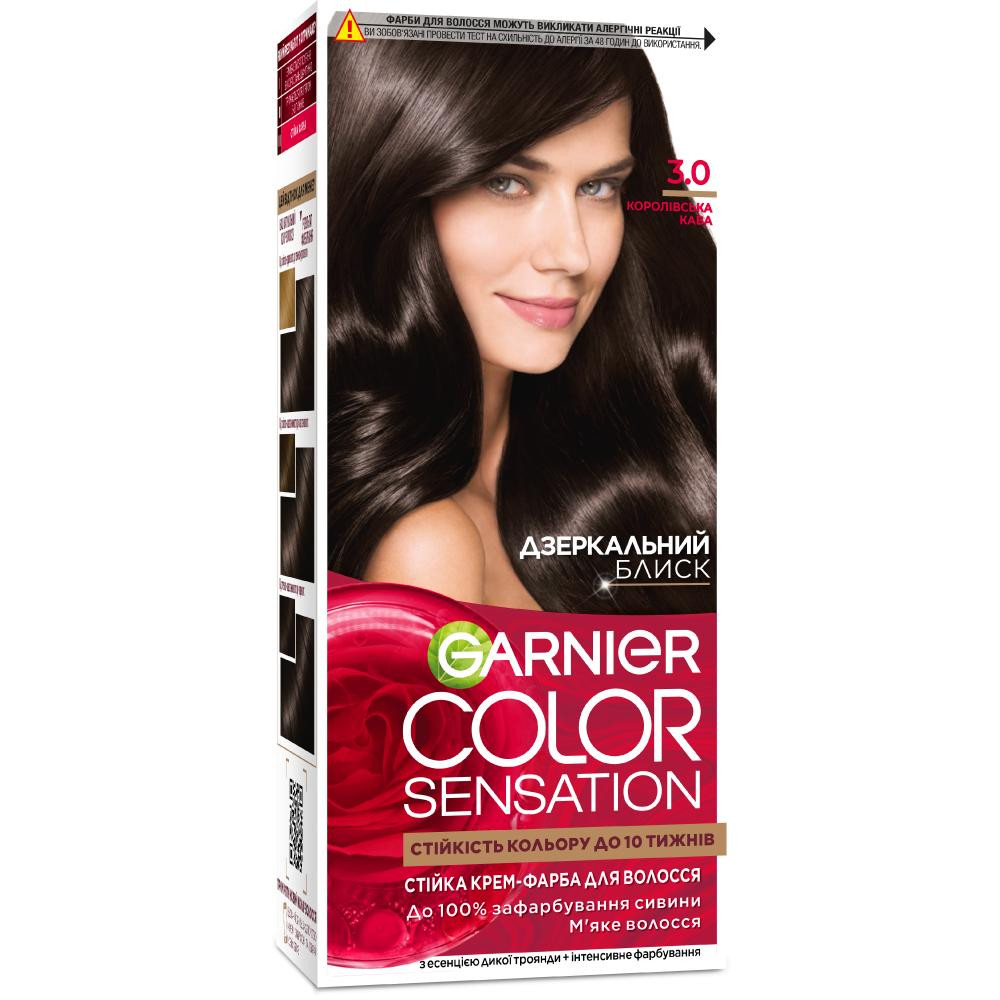 Garnier Краска для волос  Color sensation №3.0 королевский кофе 1шт (3600541135789) - зображення 1