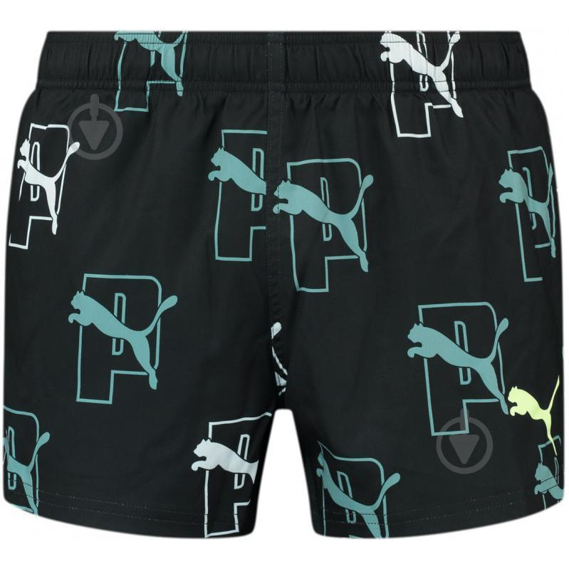 PUMA Чорні чоловічі шорти  SWIM MEN PRINT CAT LOGO SHORT SHORTS 1P 938062/02 - зображення 1