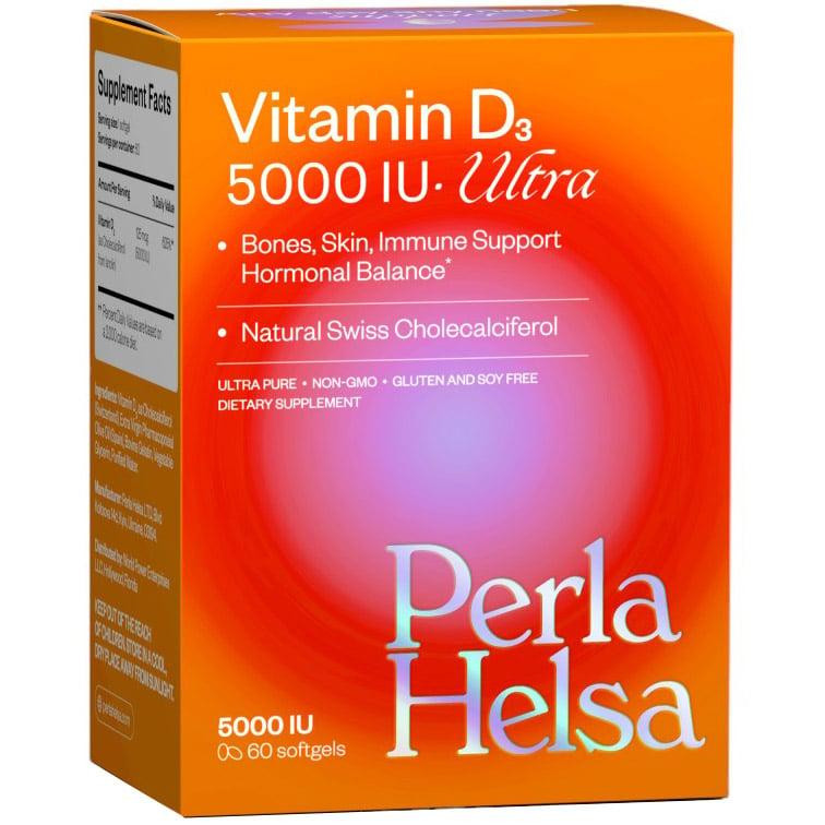 Perla Helsa Вітамін D3 5000 IU Ultra  60 капсул - зображення 1