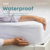 ТЕП Водонепроникне простирадло чохол  Waterproof Бамбук 160x200 см Біле (2-01069_00000) - зображення 3