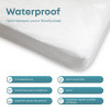 ТЕП Водонепроникне простирадло чохол  Waterproof Бамбук 160x200 см Біле (2-01069_00000) - зображення 6