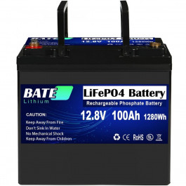 Bate LiFePO4 12.8V/100AH 1280W*h (BT-12V-100AH)