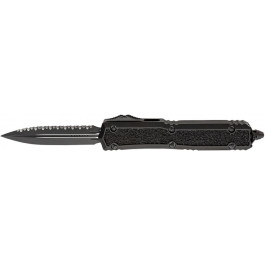   Microtech Makora Double Edge Black Blade Tactical Signature Series Serrated (206-3TS)