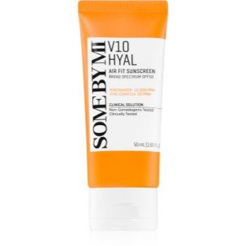 Some By Mi V10 Hyal Air Fit Sunscreen легкий захисний крем для обличчя SPF 50+ 50 мл - зображення 1