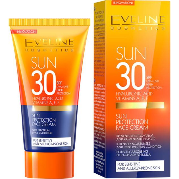 Eveline Сонцезахисна емульсія для обличчя  SPF 30 для чутливої шкіри 50 мл (5907609330772) - зображення 1