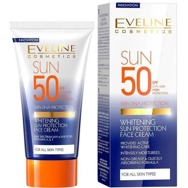Eveline Сонцезахисний крем для обличчя  Відбілюючий SPF 50 50 мл (5907609380906) - зображення 1