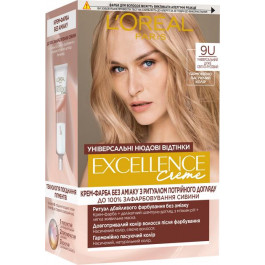   L'Oreal Paris Стійка крем-фарба для волосся  Excellence Creme Universal Nudes 9U Універсальний дуже світло-русявий