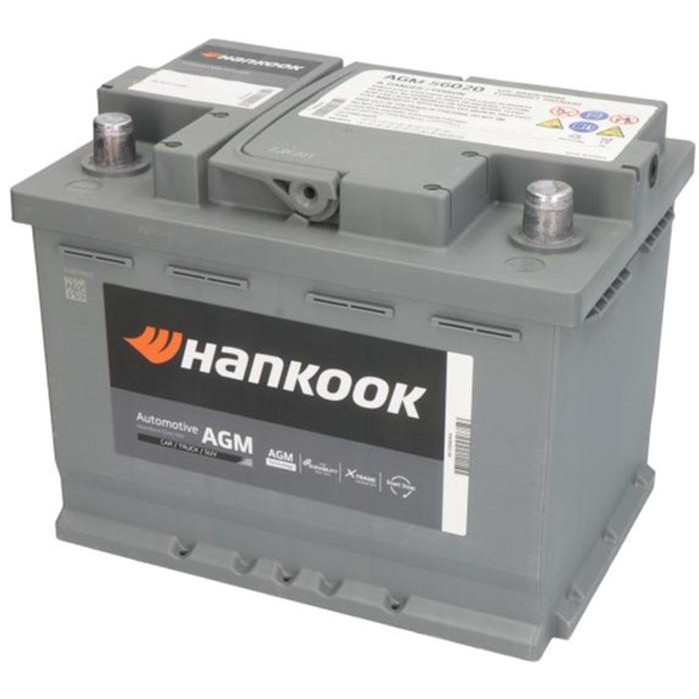 Hankook 6СТ-60 АзЕ START&STOP AGM AGM56020 - зображення 1