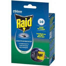 Raid Пластины Электрофумигатор + пластины от комаров Эвкалипт 10 шт. 68 г (5000204183016)