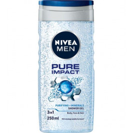   Nivea Гель для душу  Men Pure Impact, 250 мл (4006000009360)