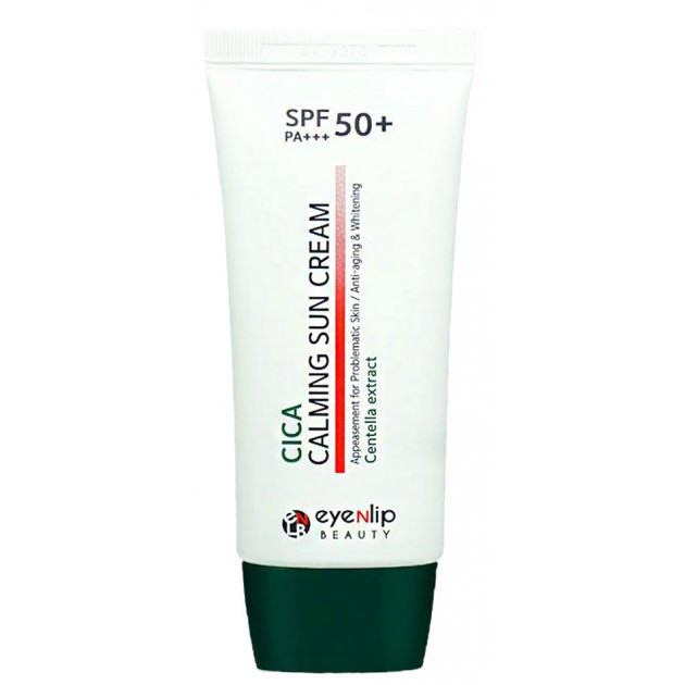 Eyenlip Успокаивающий солнцезащитный крем  Cica Calming Sun Cream с центеллой SPF50+/PA 50 мл (8809555252696 - зображення 1