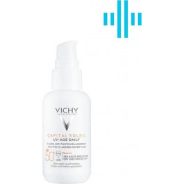 Vichy Солнцезащитный невесомый флюид  Capital Soleil UV-Age Daily против признаков фотостарения кожи лица 