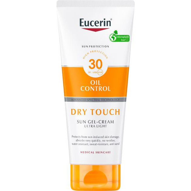 Eucerin Солнцезащитный ультралегкий гель-крем  Oil Control с матирующим эффектом SPF 30 200 мл (400580026466 - зображення 1