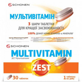   Schonen Витамины ZEST Мультивитамин 30 таблеток (000000940)