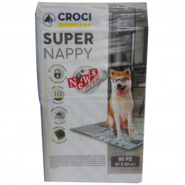 Croci Super Nappy News Paper Пеленки для щенков и собак 60 шт (57 x 54 см) (8023222177215)