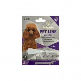 Palladium Капли на холку от блох, клещей и гельминтов Pet Line the One для собак до 4 кг (4820150205232)