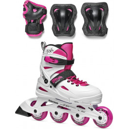   Rollerblade Fury Combo / розмір 33-38 white/pink (07373600T1C 33-38)