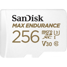   SanDisk 256 GB microSDXC Max Endurance UHS-I U3 V30 + SD adapter SDSQQVR-256G-GN6IA