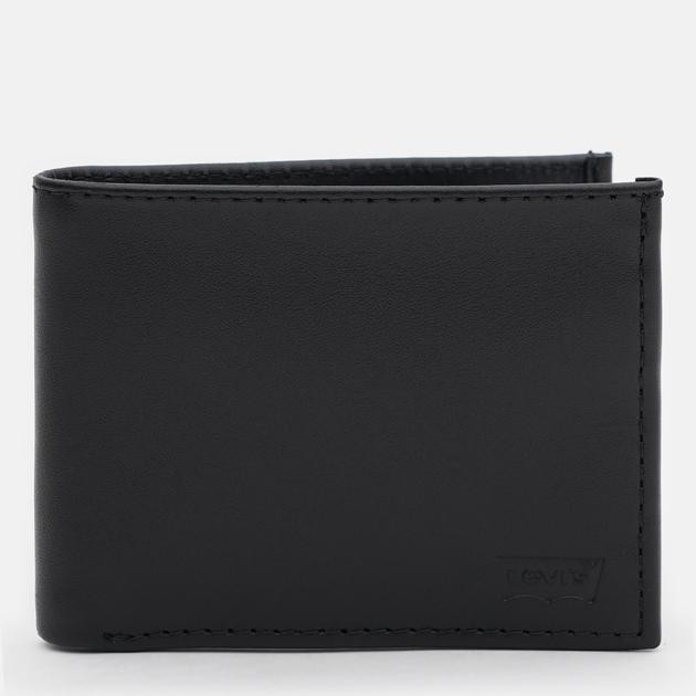 Levi's Портмоне шкіряне  BATWING BIFOLD ID 233689-4-59 Regular Black (7613417894914) - зображення 1