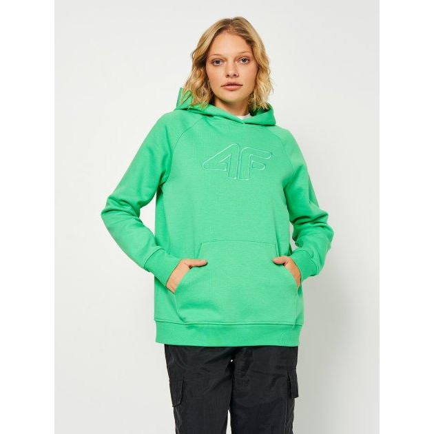 4F Худи  Sweatshirt F535 4FSS23TSWSF535-41S S Зелене (5904698225323) - зображення 1