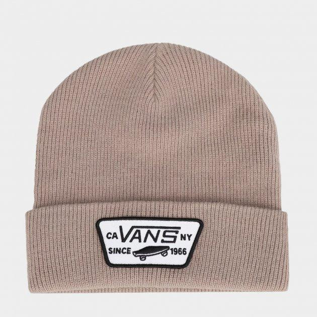 Vans Шапка мужская  Mn Milford Beanie VN000UOUYEH1 One Size Бежевая (196573556843) - зображення 1