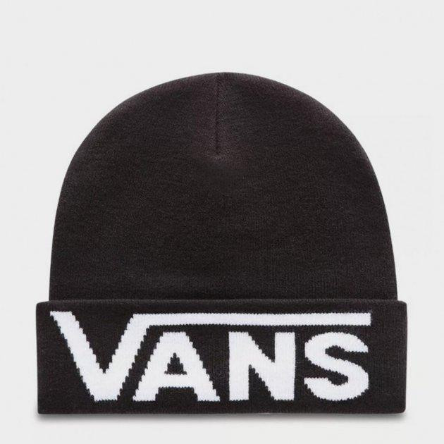 Vans Шапка мужская  Drop V Tall Cuff Beanie VN0A5FI3BLK1 One Size Черная (195441352945) - зображення 1