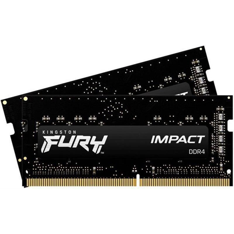 Kingston FURY 32 GB (2x16GB) SO-DIMM DDR4 2666 MHz Impact (KF426S16IBK2/32) - зображення 1