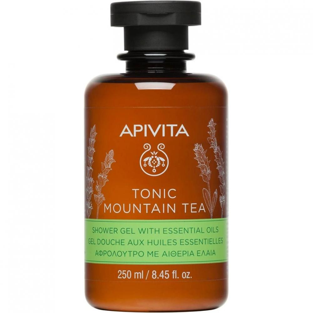 Apivita Гель для душа  Tonic Mountain Tea с эфирными маслами 250 мл (5201279073213) - зображення 1