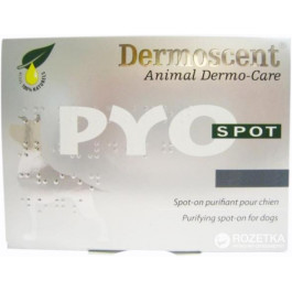Dermoscent Средство по уходу за кожей и шерстью собак с антибактериальным эффектом  PYOspot® (1 уп./4 шт.) 0-10