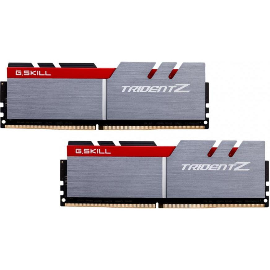 G.Skill 32 GB (2x16GB) DDR4 3600 MHz Trident Z Silver/Red (F4-3600C17D-32GTZ) - зображення 1