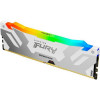 Kingston FURY 16 GB DDR5 6800 MHz Renegade Silver/White RGB (KF568C36RWA-16) - зображення 3