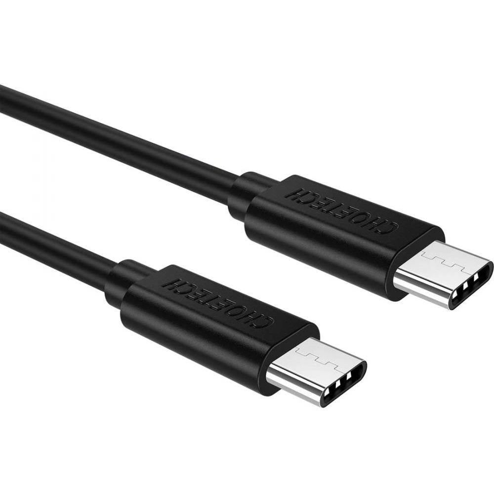 Choetech USB Type-C to USB Type-C 1m Black (CC0002) - зображення 1