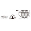 Naturehike P-Series 4P UPF 50+ Family Camping Tent NH18Z044-P, yellow - зображення 4