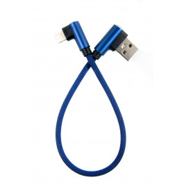   DENGOS USB to Lightning 0.25m Blue (NTK-L-UG-SHRT-SET-BLUE)