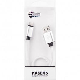   DENGOS USB Type-A - Lightning 0.25m White (NTK-L-SHRT-WHITE)