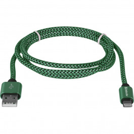   Defender ACH01-03T PRO USB2.0 AM/Apple Lightning Green 1m (87810)