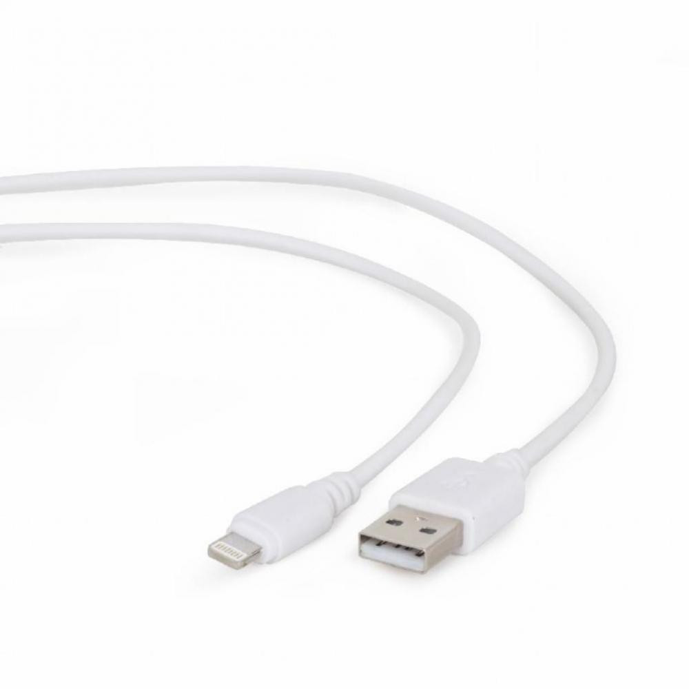 Cablexpert USB 2.0 - Lightning 3m White (CC-USB2-AMLM-W-10) - зображення 1