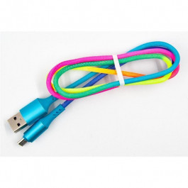   DENGOS USB Type-A - MicroUSB 1m Rainbow (NTK-M-SET-RAINBOW)