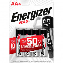   Energizer Max AA 4шт/уп (6443171)