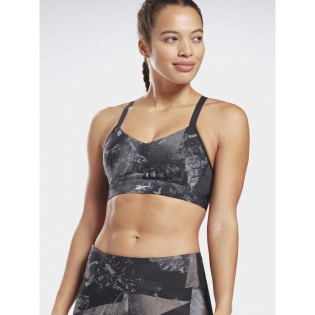 Reebok Спортивный топ  Ts Lux Strappy Bra GI6528 XS Black (4064047770612) - зображення 1