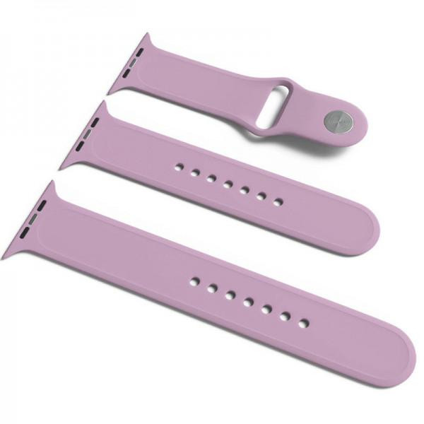 Epik Силіконовий ремінець для Apple Watch Sport Band 38 / 40 (S/M and M/L) 3pcs Ліловий / Lilac Pride - зображення 1