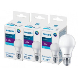   Philips Ecohome LED Bulb 13W E27 6500К 3 шт (929002299817H)