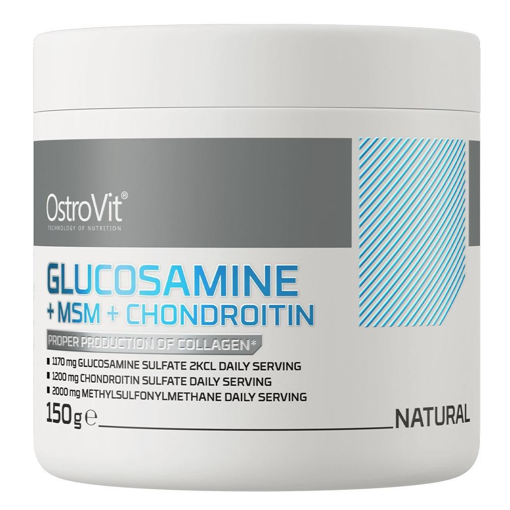 OstroVit Glucosamine+MSM+Chondroitin Powder 150 gr (natural) - зображення 1