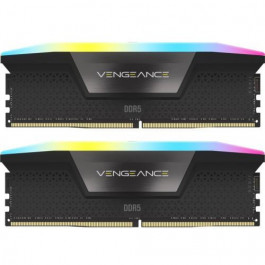   Corsair 64 GB (2x32GB) DDR5 6000 MHz Vengeance RGB Black (CMH64GX5M2B6000C38)